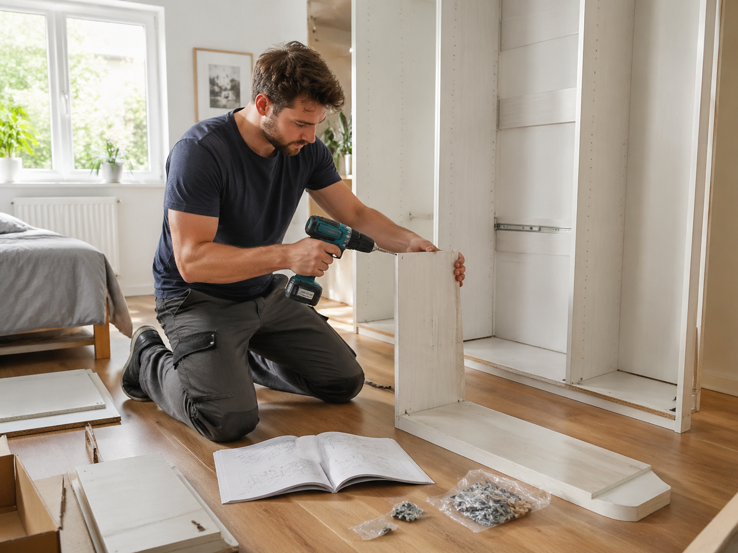 Möbelmontage in NRW – Schrank wird fachgerecht aufgebaut