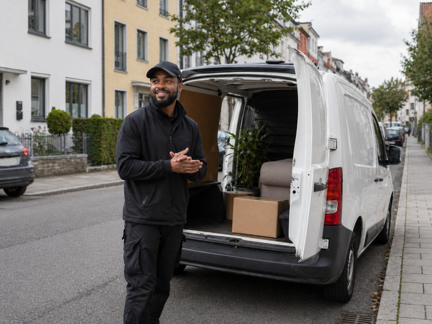 Mini-Umzug in NRW – Sprinter wird mit wenigen Möbelstücken beladen