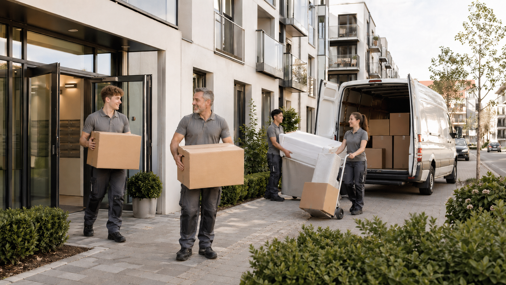 Professioneller Umzugsservice in NRW – Möbel und Kartons werden sicher transportiert